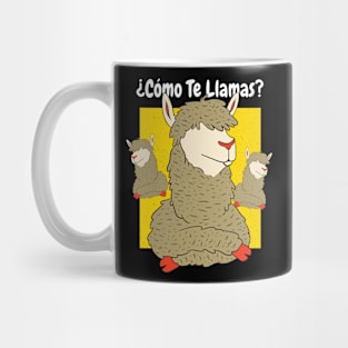 Como te llamas? Funny Maestra Spanish Teacher Art Mug